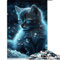 1000 Teile Puzzle Katze Puzzle für Kinder Holzpuzzles Home Art Decor (Größe 50x75cm)
