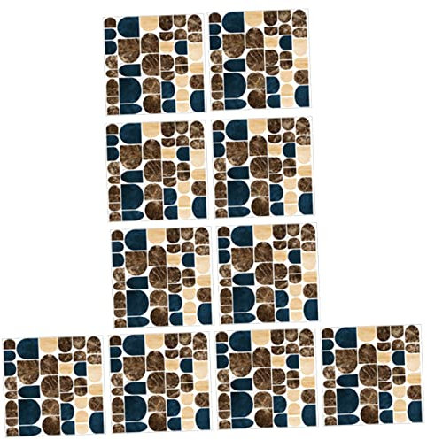 BESPORTBLE 10pièces Autocollants Carrelage Marbre Stickers Décoratifs Autocollants Muraux Pour Salle De Bain Cuisine Et Plus Faciles à Installer Enlever