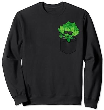 Cooler Spinat in der Tasche, schauender Spinat mit Sonnenbrille Sweatshirt