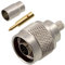 AЕRZETIX - C11267 - N-Stecker/Adapter männlich für H155-koaxialkabel mit crimpanschluss - TV antenne bildschirm satellit radiofrequenz video