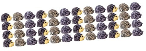 Vaguelly 120stücke Miniaturisierte Igel Figuren Teiliges Aus Hochwertigem Harz Für Mini-gärten Puppenhäuser Und Dekoration Charmante Tierfiguren Für Kreative Landschaften Und