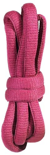 BupiMufi Lacets ovales solides de 9 mm de large pour Dunk 140 cm, fuchsia, 140 cm