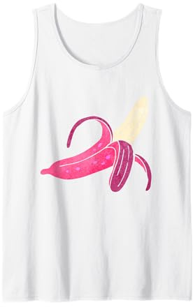 Süßes rosa Banane und Schälen, lustiges Halloween-Kostüm, einfach zu basteln Tank Top