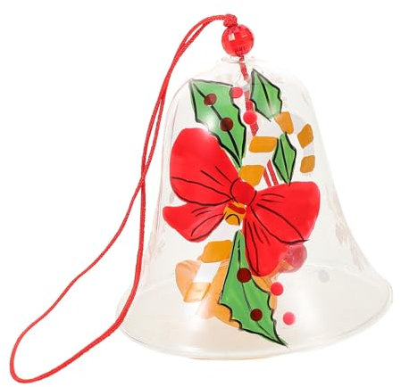 IWOWHERO Windspiel Ornament Handgefertigte Farbige Weihnachtsdeko Für Balkon Garten Und Büro Entspannende Klänge Und Festliche Zuhause