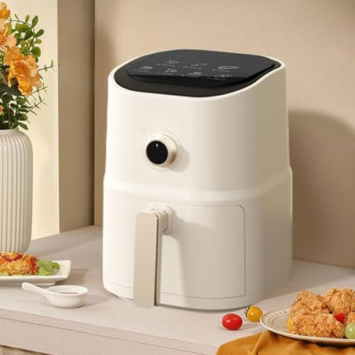 Multifunktionale Heißluftfritteuse, 3,5 l antihaftbeschichteter Frittierkorb, multifunktionale Pommes Frites für zu Hause, Zeitknopf, 800 W Stabilize