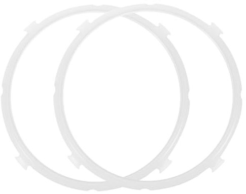 Garneck 2pezzi Anelli di Tenuta in Silicone per Pentole Pressione Accessori per Pentole Pressione Elettriche Guarnizioni di Ricambio Compatibili