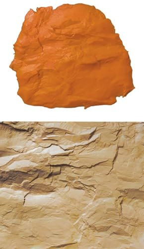 Gipsform Steinimitat Rock Mat 8, 1 Stück à 8 Teile, Polyurethangummi, Farbe variabel, zum Stecken/Kleben