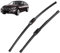 xzdjkl Scheibenwischer Autos Compatible für BMW 5er F07 F10 F11 2011-2016, Langlebige und Geräuschlose Wischerblätter,Einfache Montage
