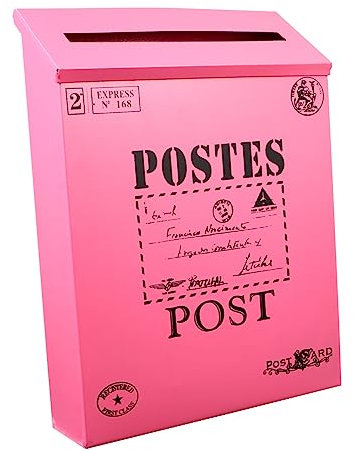 Retro Eisen Briefkasten mit Großem Stauraum für Wandmontage