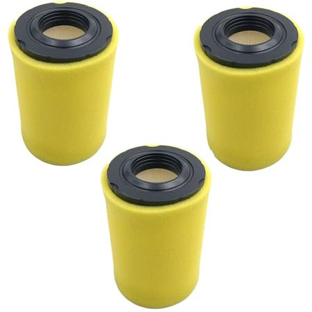 3 Pack Air Filter with Plus Foam Pre-Filter Compatible with Brigg and Stratton Lawn Mower Motor Replace # 591334 796031 594201 797704