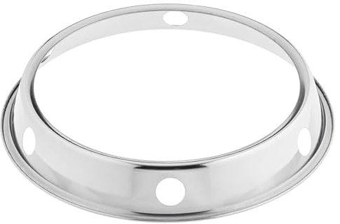 Round Bottom, Traditional Hand Hammered Carbon Steel Wok Pan, Pow Wok for Gas Cooker or Grill 25 cm Ring