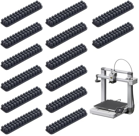 14 Stück 3D Drucker Silikon Düsenbürste für Bambu Lab A1, Düsenreinigungsbürsten Set, Wischer Reinigungswerkzeug, Nozzle Brush Cleaning Replacement Kit, 3D Drucker Zubehör, Graue Wiederverwendbare