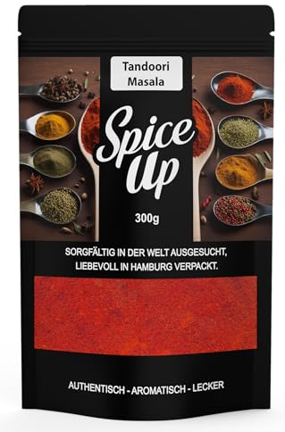 Spice Up Tandoori Masala 300g – Indische Gewürzmischung – Aromatisch & intensiv – Für Marinaden, Tandoori-Chicken, Grill & Ofengerichte – 100 % naturrein, ohne Zusatzstoffe – Aromafrisch verpackt