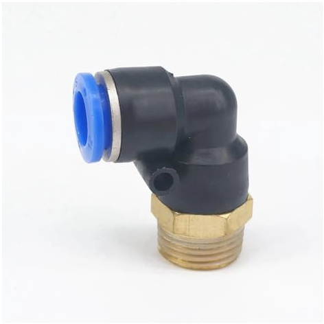 Lot de 5 raccords pneumatiques mâles de 12 mm pour raccord de tuyau O/D 12 mm Raccord à libération rapide