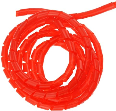 CYJAZNHH Avvolgicavo a spirale 2 metri 8 mm diametro interno multicolore(Red)