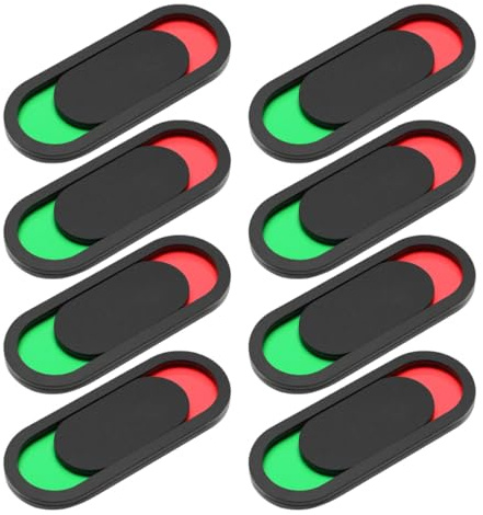 Hemobllo Lot de 8 Panneaux de Porte en Acrylique 3X7 CM, Indicateurs Ouvert/Fermé pour Bureaux, Salles de Toilette et Espaces de Travail
