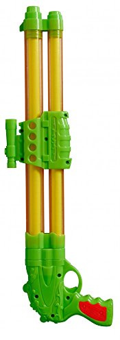 BEST SPORTING Wasserpistole mit 2 Düsen, grün/gelb oder orange/grün (grün/gelb)