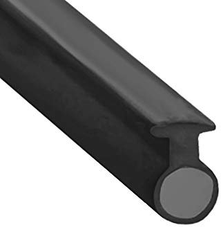 Soft Flexible Black Rubber Bubble Shower Seal | for Bi Folding Doors | Fits Into a 6mm Channel | BIF027 (1 Metre)