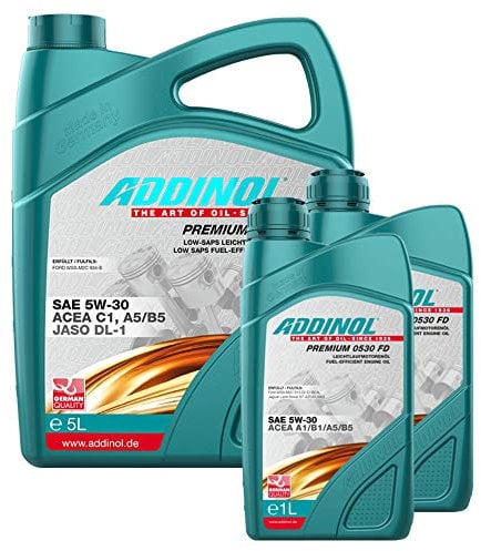 Addinol Motoröl 5W-30 Premium 0530 FD 5L + 2X 1L