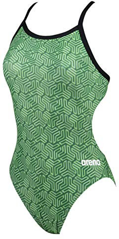 ARENA Damen Standard Kikko Challenge Back One Piece Badeanzug, Schwarz, 36 EU