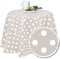Melody tischdecke wachs 260 x 140 cm eckig Punkte Taupe #1150-07