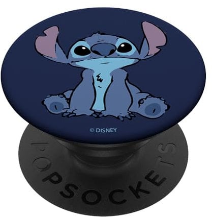 PopSockets Disney Lilo & Stitch Simple Stitch Portrait PopSockets PopGrip: Swappable Grip for Phones & Tablets