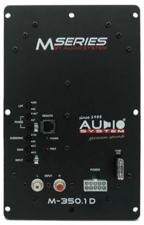 Audio System M-350.1 D 1-Kanal Mono Digital Verstärker 350 Watt RMS
