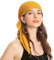 ZLYC Damen Chemo Turban Mütze Vorgebundenes Kopftuch Headwraps Leichte Hut(Solides Gelb)