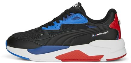 PUMA Unisex BMW MMS X-RAY Speed Sneaker, Black-PRO Blue-POP RED, 41 EU