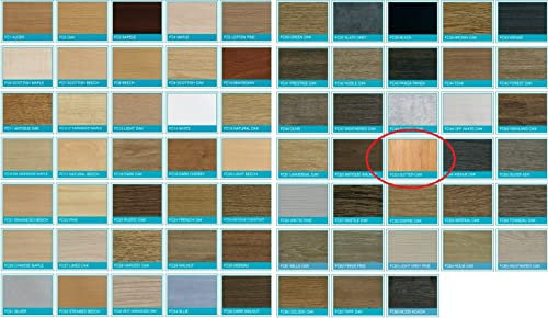 4 x Laser Cut (FC53 Sutter Oak) Pipe Covers for Laminate Flooring - Please use Chart to Select Closest Match