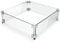 GASPRO 38,1 x 38,1 x 15,2 cm Feuerschalen-Windschutz, gehärtetes Glas, Feuerstelle, Tischschutz, dick und stabil, mit harter Aluminium-Eckhalterung und Gummifüßen, einfach zu montieren