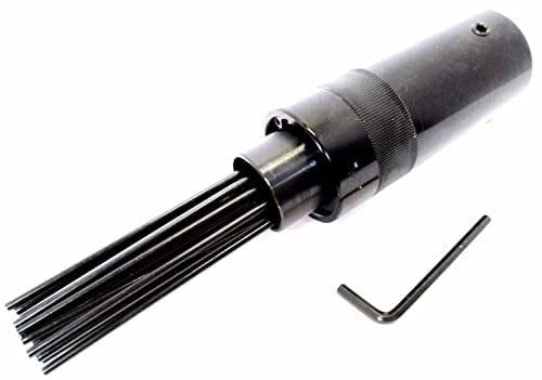 Dunnet Tools Air Hammer Needle Scaler Attachment Heavy Duty Pneumatic Tools Air Descaler Removes Paint Rust Fibreglass 19 Mini Needle Scaler Deburring Tool for Rust Repair