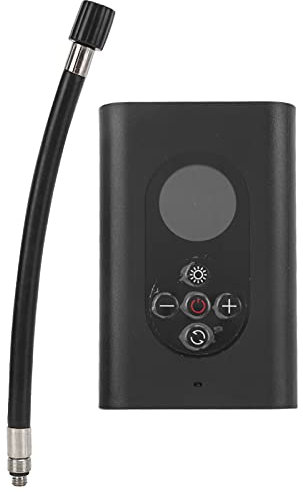 Bomba de Aire Eléctrica, Bomba de Aire Portátil Recargable por USB Pantalla LCD Pantalla de Alimentación Luz LED para Bola Inflable Bicicleta Inflable para Luz Nocturna