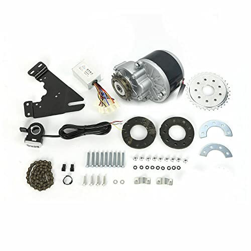 DSYOGX Ebike Fahrrad Motor Set 250W 24V Elektro Conversion Kit Umbausatz Hinterrad Heckmotor Bürstenmotor für DASS es die meisten von Fahrradrad (Daumensatz)