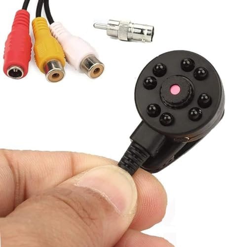 CNDST CCTV Mini cámara de seguridad HD 3.6 mm 90 grados 1000tvl 8 piezas infrarrojos IR LED visión nocturna mini cámara de vigilancia CCTV oculta