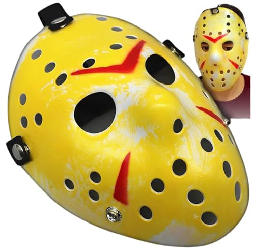 Maske Terror oder Angst Freitag Halloween. Maske Terror oder Angst Hockey. Maske oder Maske für Halloween. Halloween-Kostümzubehör.