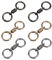 Doppelring-Schlüsselanhänger, Metall-Schlüsselanhänger, Schlüsselanhänger, Auto-Schlüsselanhänger-Accessoire, Federform-Schlüsselanhänger-Accessoire zum Tragen von Hausschlüsseln, Autoschlüsseln