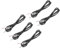 QUARKZMAN 5Pcs 3.5mm Conector Macho Jack a Cable de Audio Estéreo TRS de 3 Polos de Repuesto de Extremo Abierto de Cable de 1/8 para Reparación de Cable de Auriculares, 1m