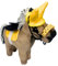 X-Group4th Zubehör für Baby Horse Mini- Pferdezubehör - Ausrüstung Hobby Horse - Set nr1 Schabracke, Sattel, Ohrenklappen, Halfter - Farbe Gelb