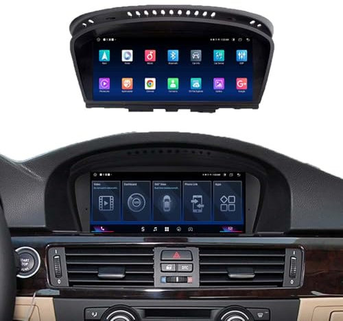Carplay Android-Autoradio mit Touchscreen für BMW 3/5/6 Serie E60/E61/E63/E64/E90/E91/E92/E93, CIC-System, Multimedia-Auto-Stereo-Bildschirm, Display-Receiver (Rechtslenker)