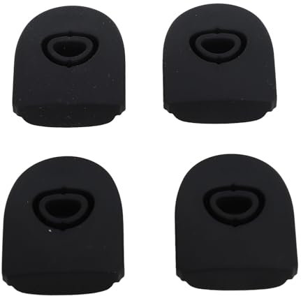 PENGQIANJU OWALA SILICONE ANTI SPILL LID STOPPER 4PCS REPLACEMENT FOR WATER BOTTLE TOP LID (Black)