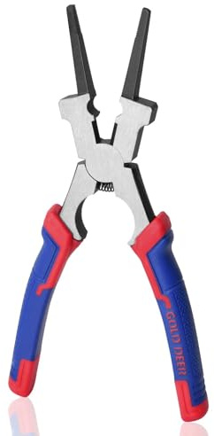 GOLD DEER 8 Professional MIG Welding Pliers Multi-Function Welding Tools with MIG Nozzle Cleaner Wire Cutter Ergonomic Handle for Professional Welding,Electrical,Mechanical,Workshop and Home Use
