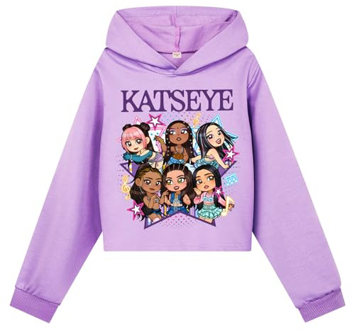 Minhuaha Katseye - Felpa con cappuccio per ragazze, alla moda