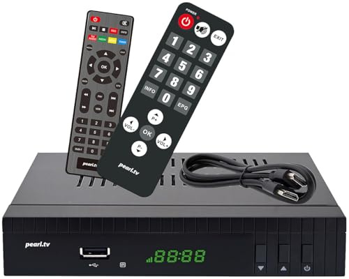 auvisio TV Receiver: HD-SAT-Receiver, DVB-S/S2, Free-to-Air-Empfang, H.265, HDMI, SCART (HD Satreceiver, TV-Sat, Aufnahme)