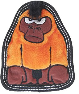 Outward Hound Tough Seamz Gorilla Plush Dog Toy, Small