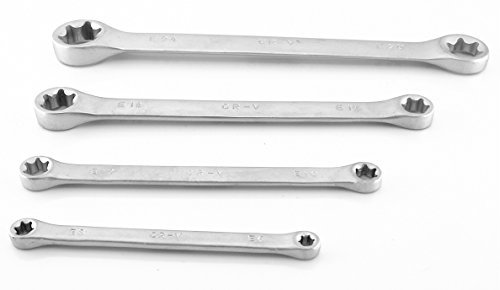 POKM Toolsmarket GmbH TORX Doppel Ringschlüssel Satz Außen Torx Schlüssel Set 4-tlg gerade M58164