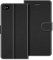 COODIO Handyhülle für iPhone 4S / iPhone 4, Schwarz, Leder, TPU, Magnetverschluss, Kartenfächer, Standfunktion, Flip Case