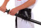 BLESSUME Gürtelhalter PU Leder Wikinger Schwerter für LARP Cosplay (Schwarz 2)