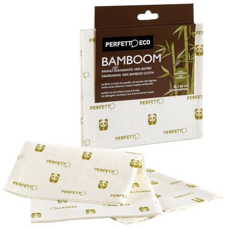 Perfetto Eco Bamboom Panno Ecologico in Fibra di bambù, 100%, Ecrù