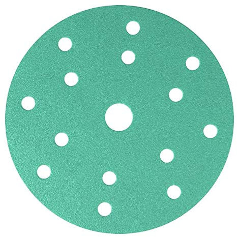 Klingspor 353146 FP 77 K T-ACT - Dischi con pellicola adesiva per vernice, vernice, spatola, primer, riempitore, gel coats, materiale composito, forma forata GLS3, ø 150 mm, 240 gru, 100 pezzi